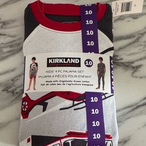 Kirkland Signature Helicopter Pajama Set - Red, Black, Gray